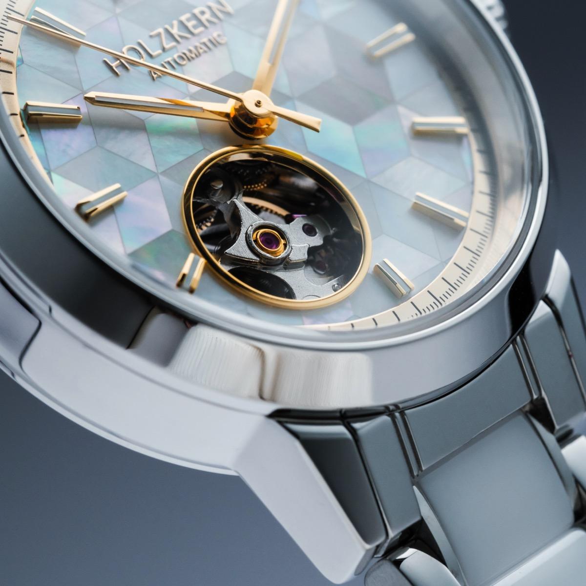 HOLZKERN | Cristals Kaleidoscopic Damen Automatikarmbanduhr
