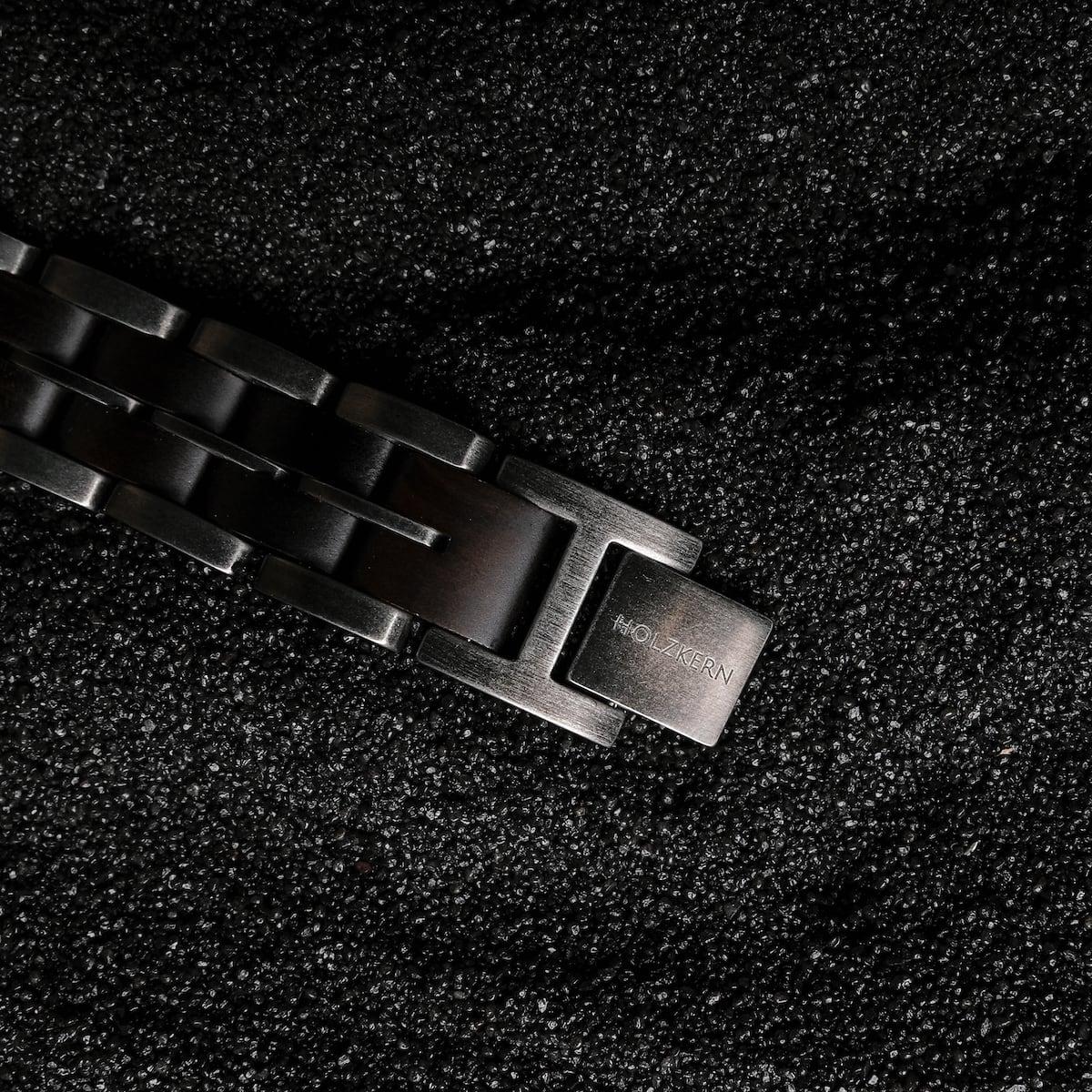 HOLZKERN | Bandlet Armband Kanon Ahornholz Antiksilber