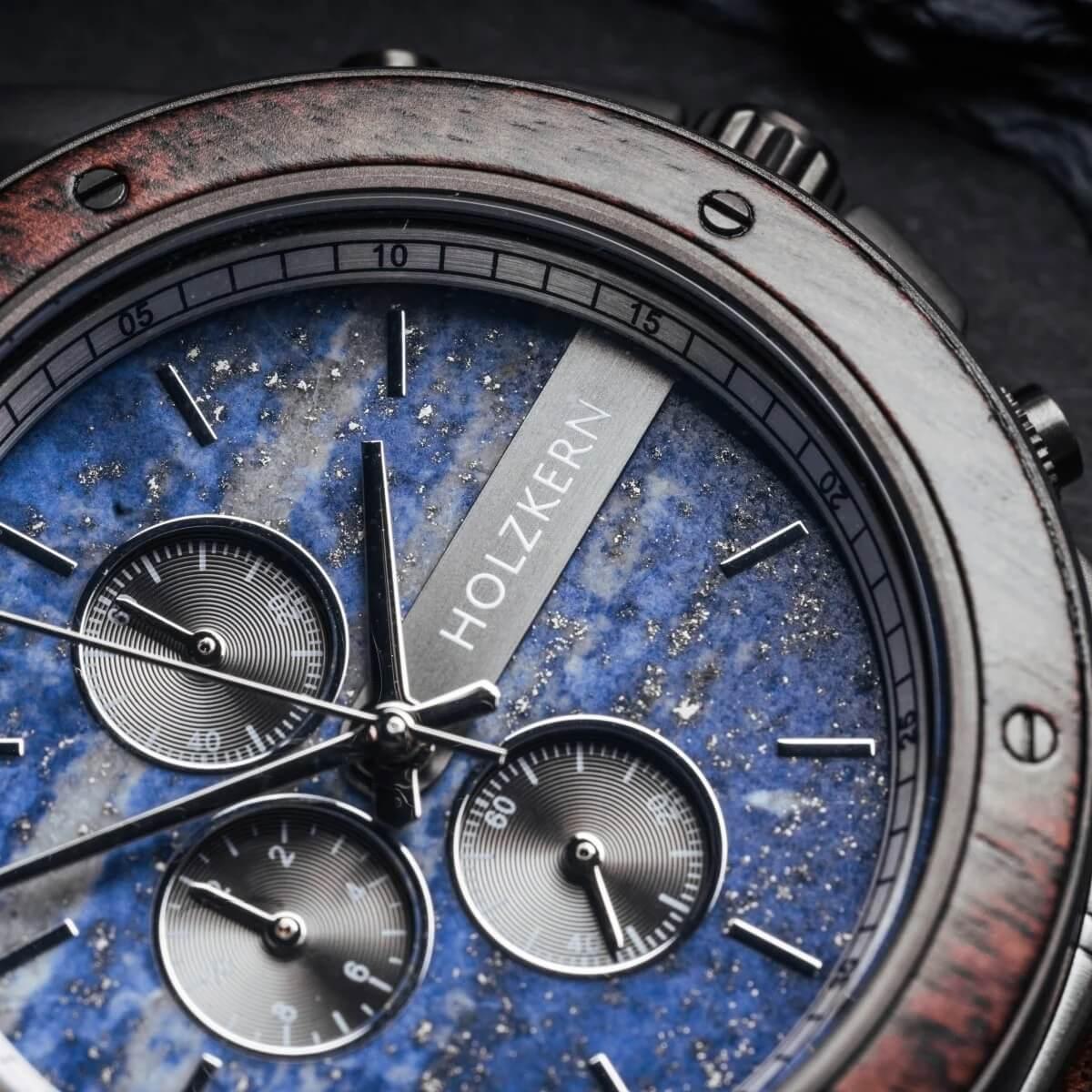 HOLZKERN | Camelot Lionel Herren Holzarmbanduhr Chronograph