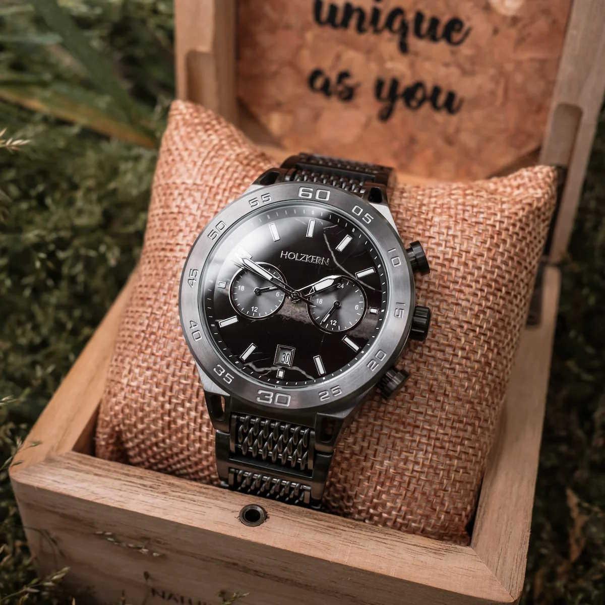 HOLZKERN | Manuna Nightfall Herrenarmbanduhr