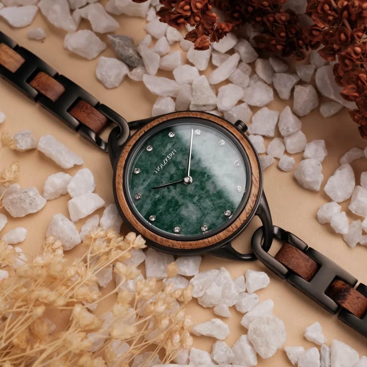 HOLZKERN | Melisse Fragrancy Damen Holzarmbanduhr