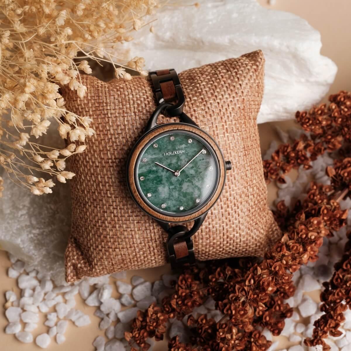 HOLZKERN | Melisse Fragrancy Damen Holzarmbanduhr