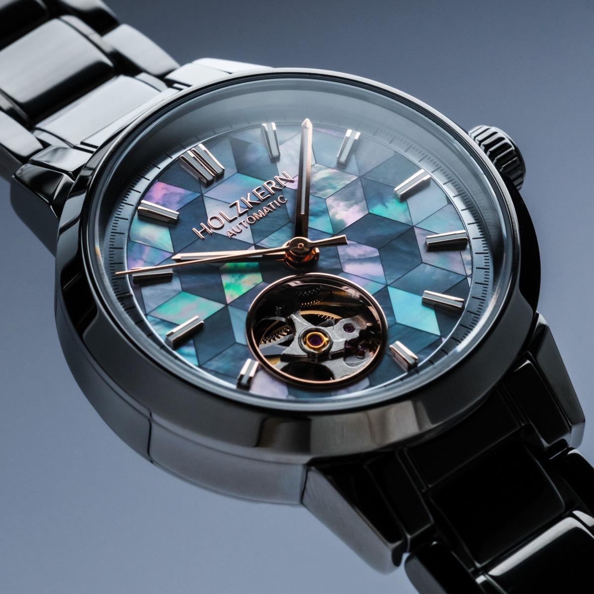 HOLZKERN | Mirrordance Kaleidoscopic Damen Automatikarmbanduhr