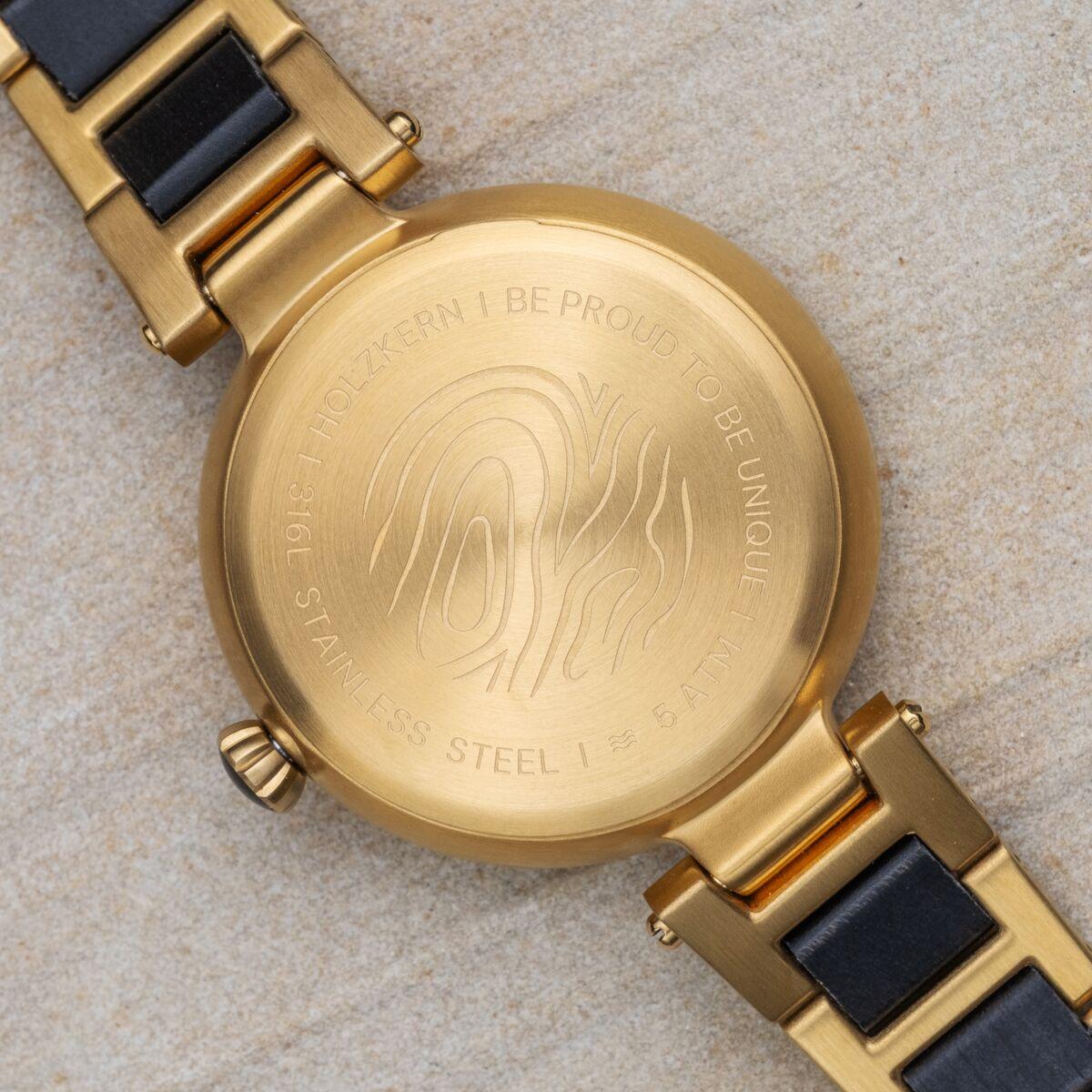 HOLZKERN | Moonbow Damen Armbanduhr (Aventurin / Ahorn)