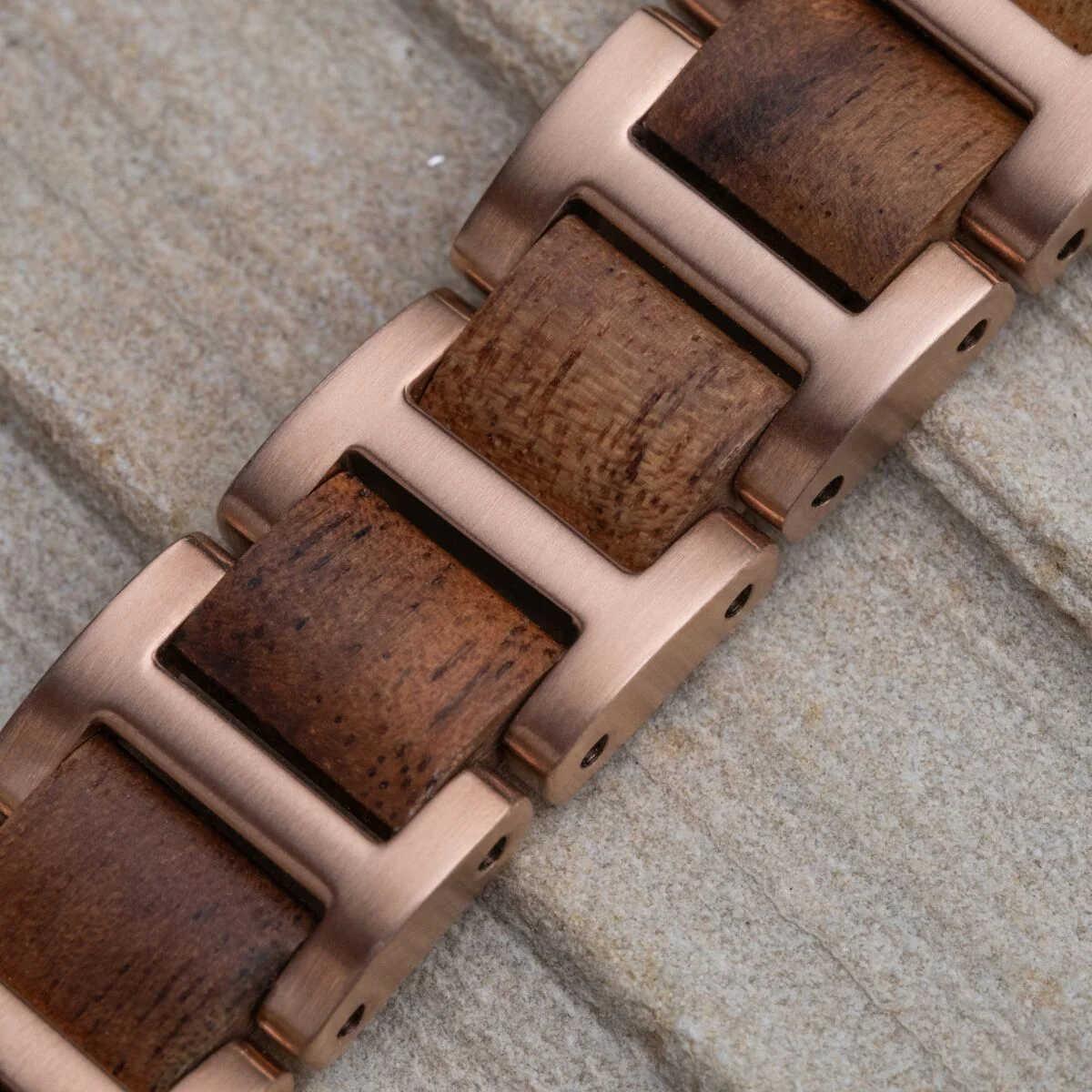 HOLZKERN | Moonbow Damen Armbanduhr (Quarzit / Walnuss)