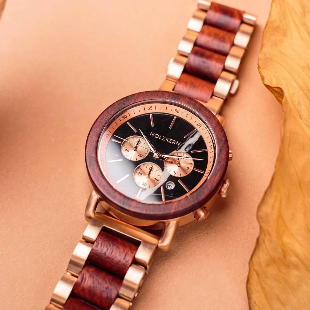 HOLZKERN Morgenrot Horizont Herren Chronograph