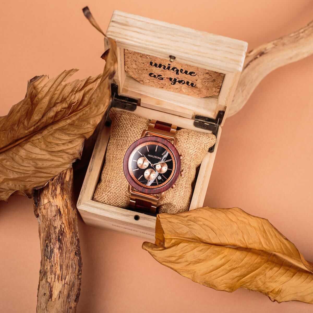 HOLZKERN Morgenrot Horizont Herren Chronograph