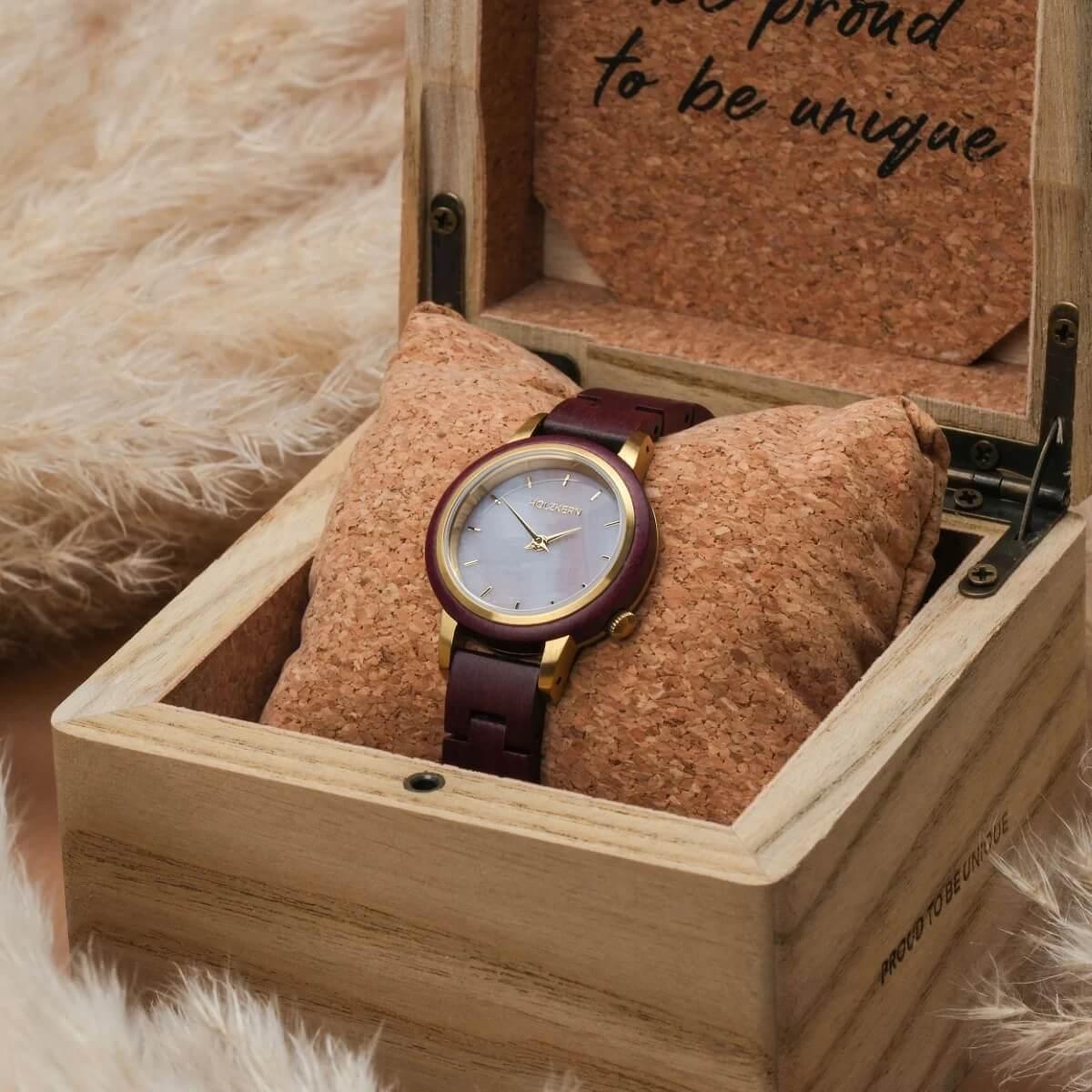 HOLZKERN Napali Küsten Damen Holzarmbanduhr