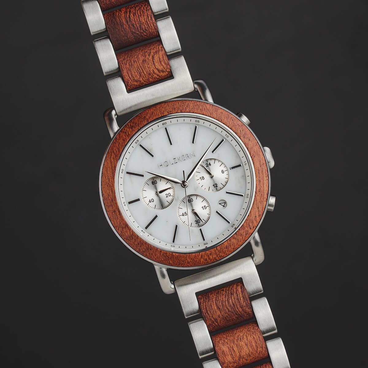 HOLZKERN Nebelschleier Horizont Herren Chronograph