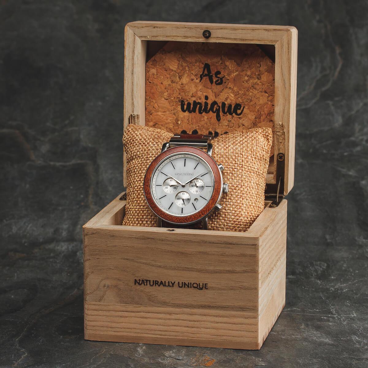 HOLZKERN Nebelschleier Horizont Herren Chronograph