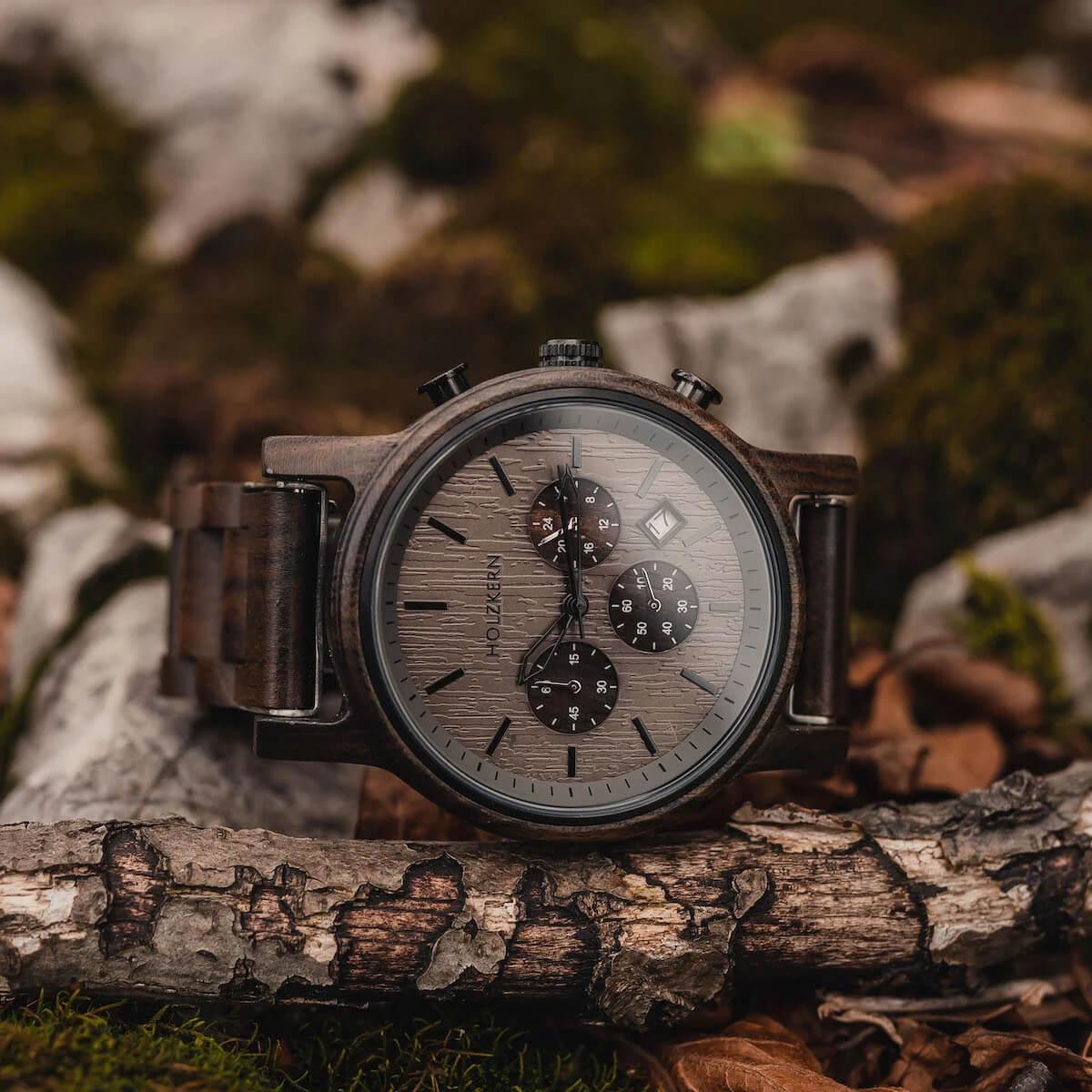 HOLZKERN Nordwand Waldlauf Herren Chronograph