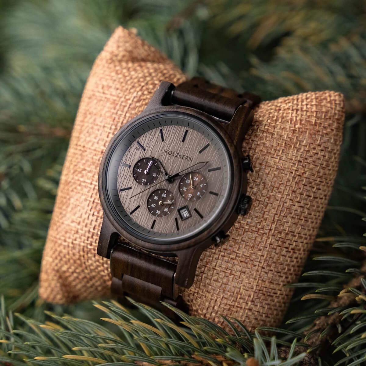 HOLZKERN Nordwand Waldlauf Herren Chronograph