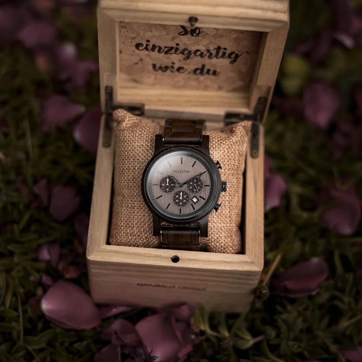 HOLZKERN Nordwand Waldlauf Herren Chronograph