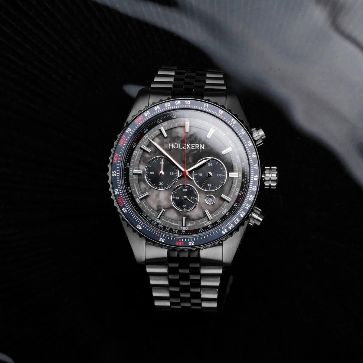 HOLZKERN | Openhorizon Herren Chronograph (dunkelgrau)