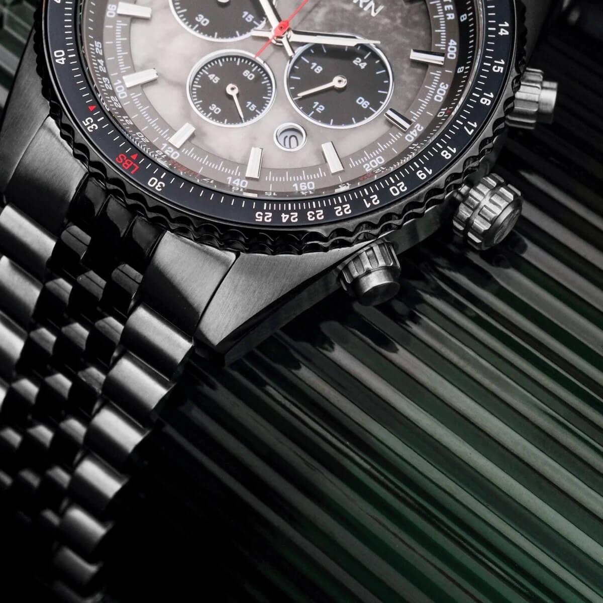 HOLZKERN | Openhorizon Herren Chronograph (dunkelgrau)