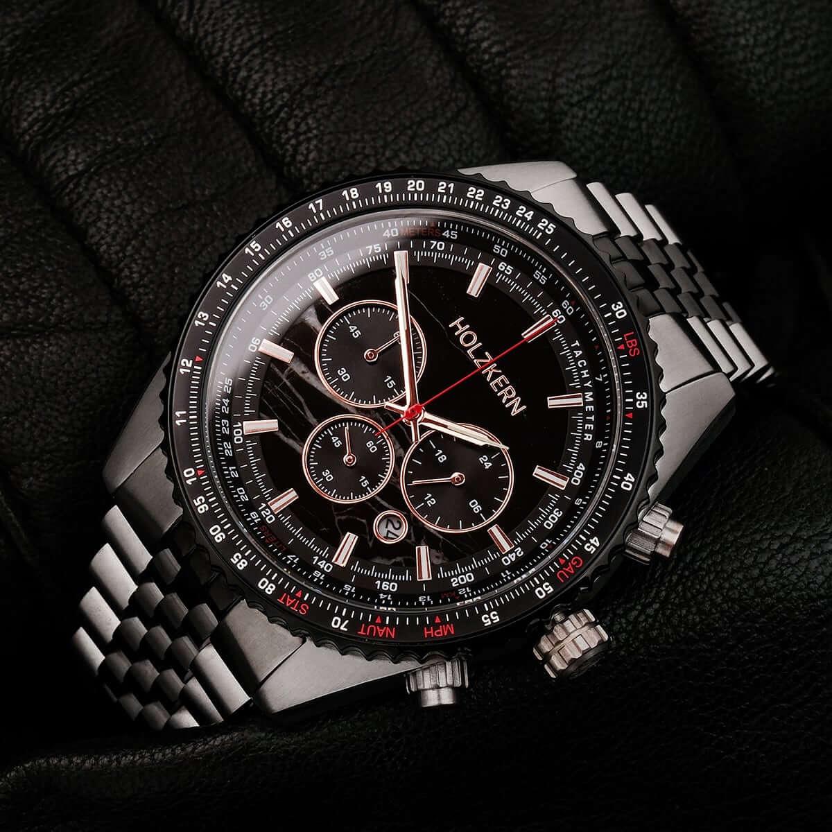 HOLZKERN | Openhorizon Herren Chronograph (schwarz)