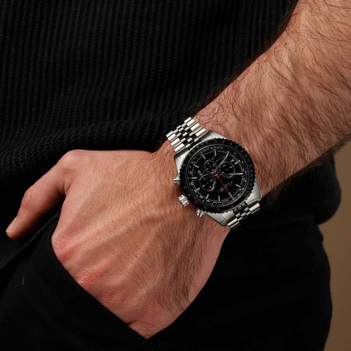 HOLZKERN | Openhorizon Herren Chronograph (schwarz)