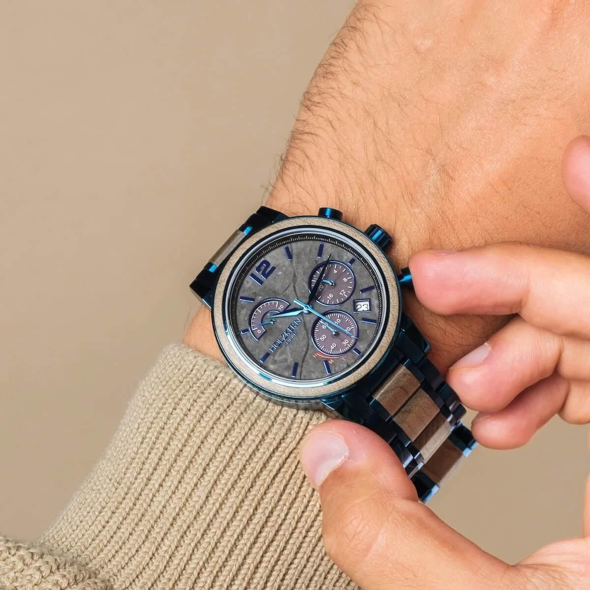 HOLZKERN | Oscillation Irradiance Herren Solar Chronograph