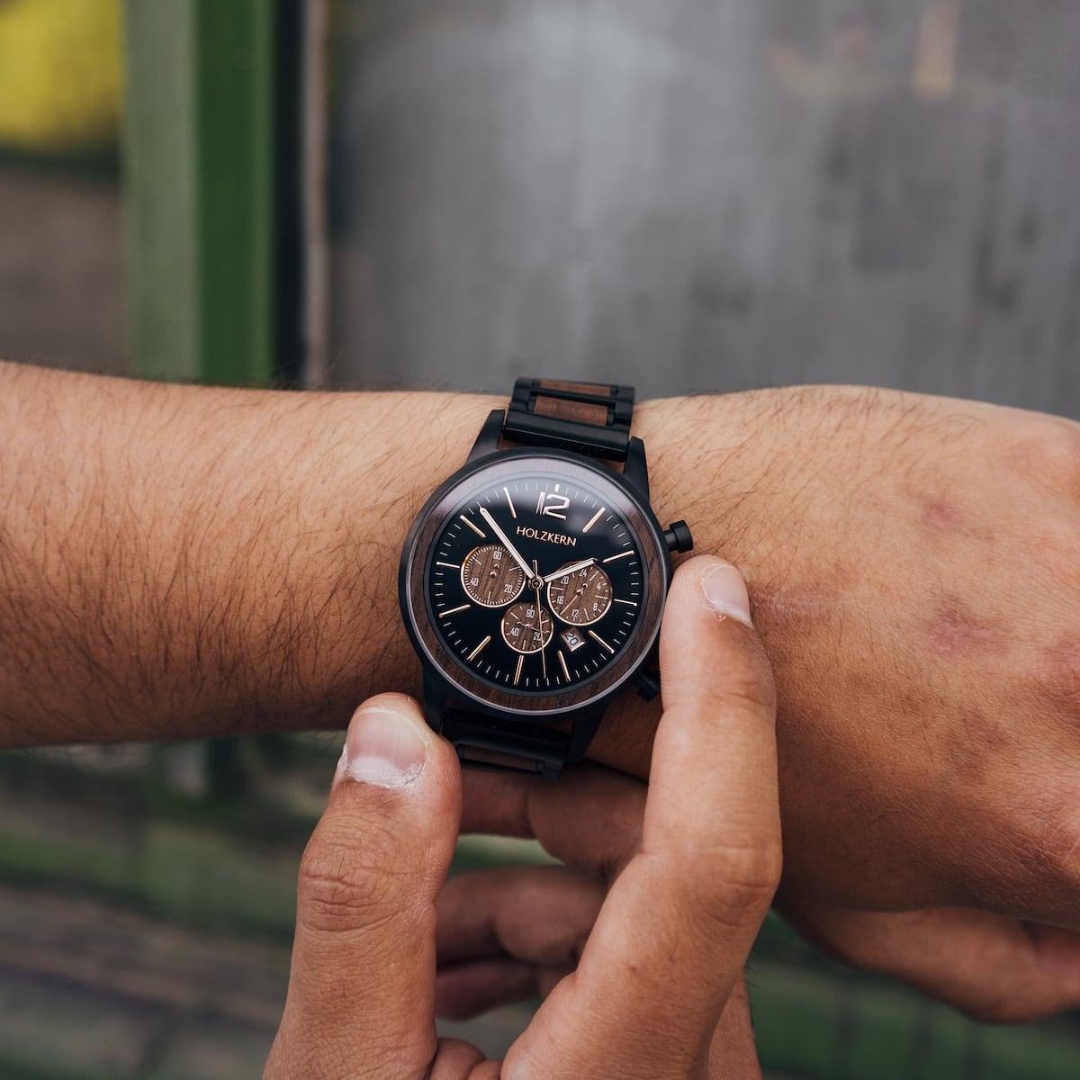 HOLZKERN René Creator Herren Chronograph