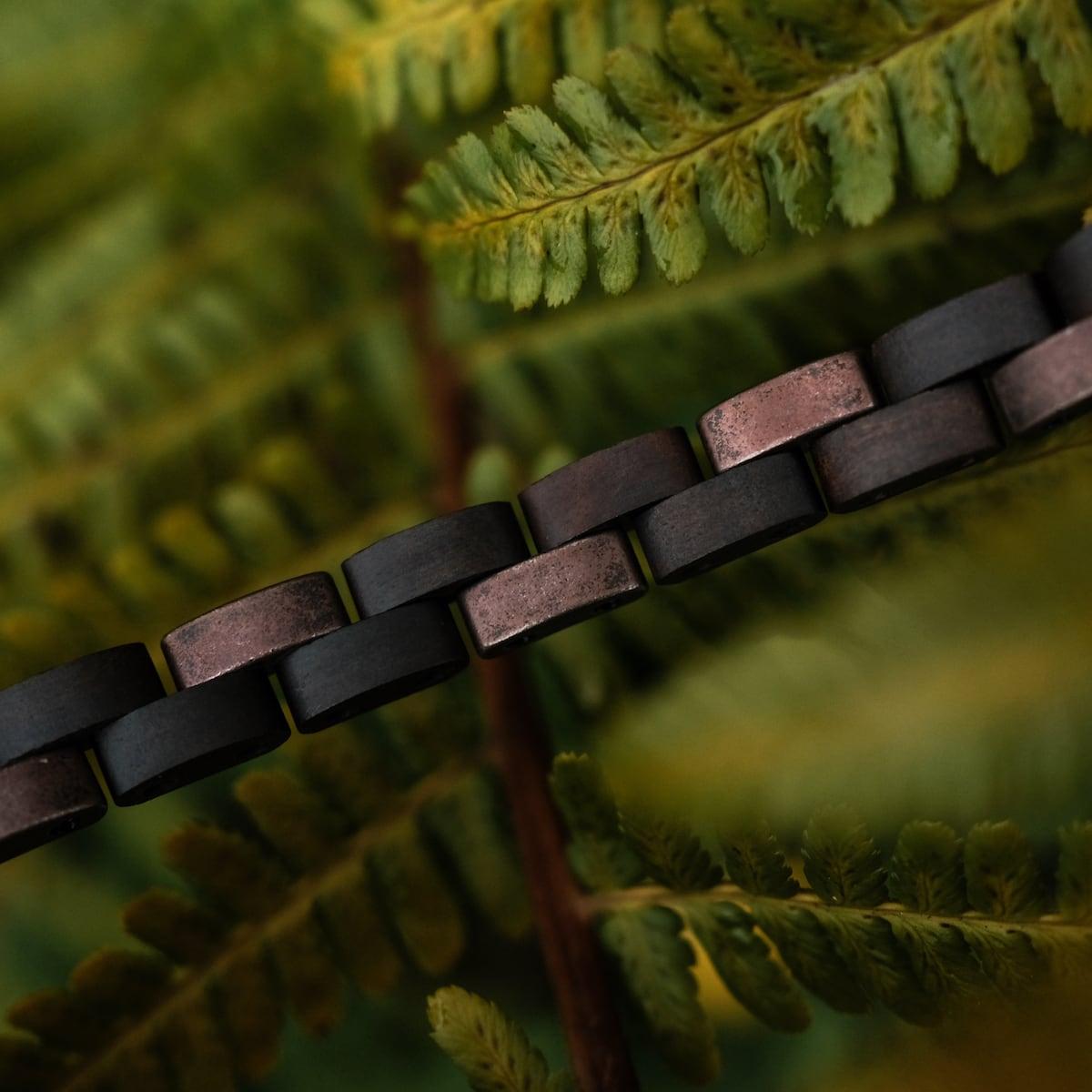 HOLZKERN Armband Bandlet Rondo Ahornholz Antikkupfer