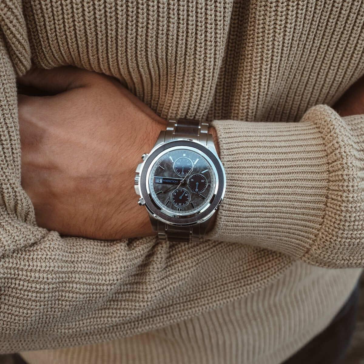 HOLZKERN | Skye Sundown Herren Solar Chronograph