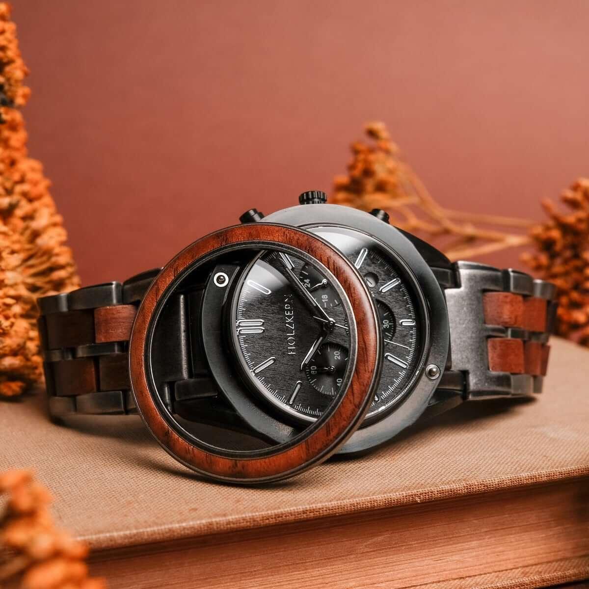 HOLZKERN | Spacewalk Night Sky Herren Chronograph