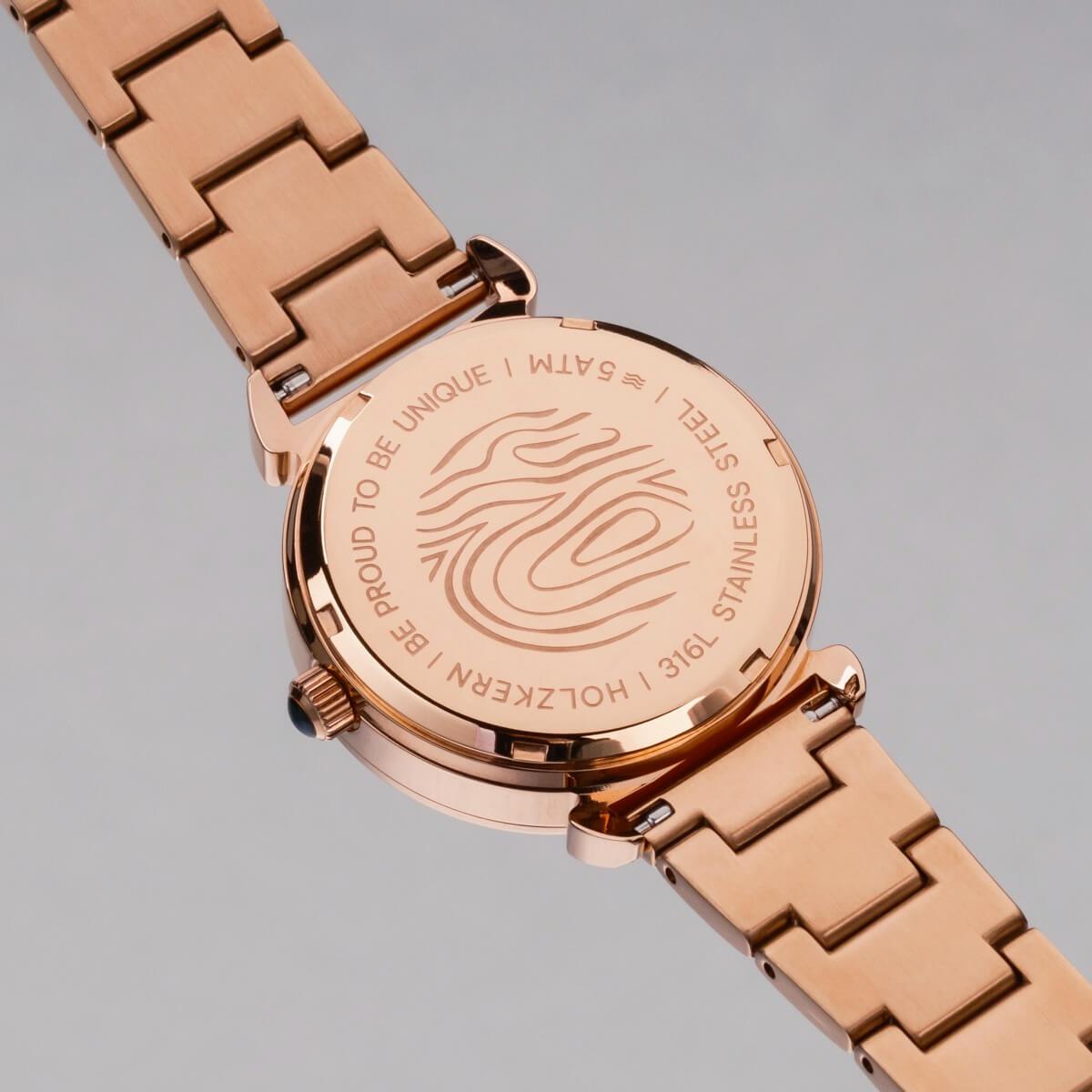 HOLZKERN | Sunglister Damen Solararmbanduhr (braun)