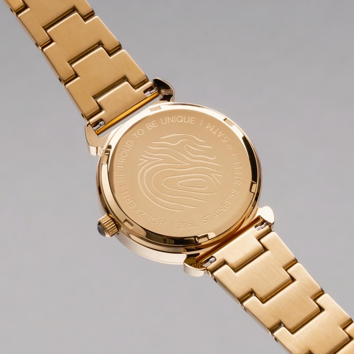 HOLZKERN | Sunglister Damen Solararmbanduhr (weiß)