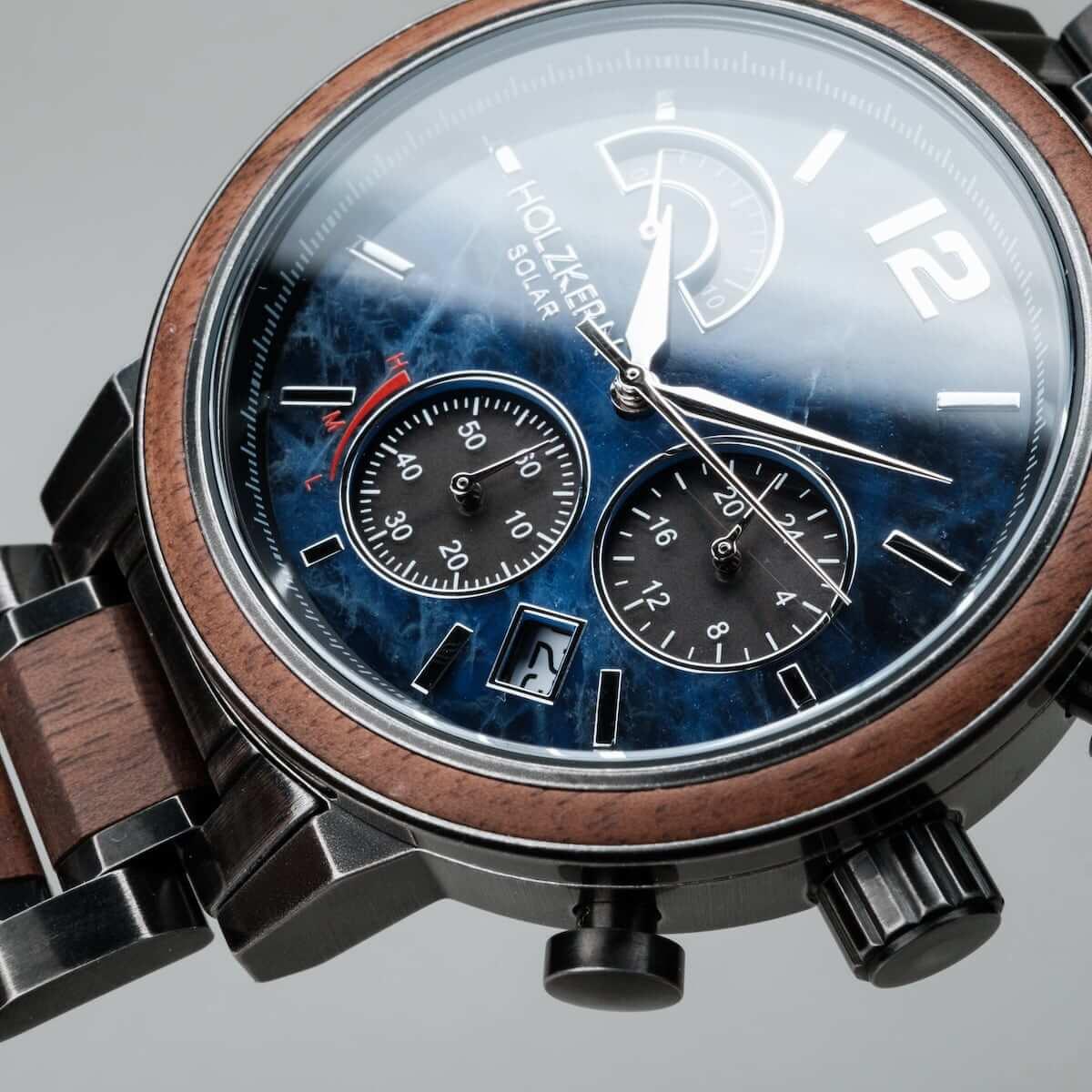 HOLZKERN | Syntonize Irradiance Herren Solar Chronograph