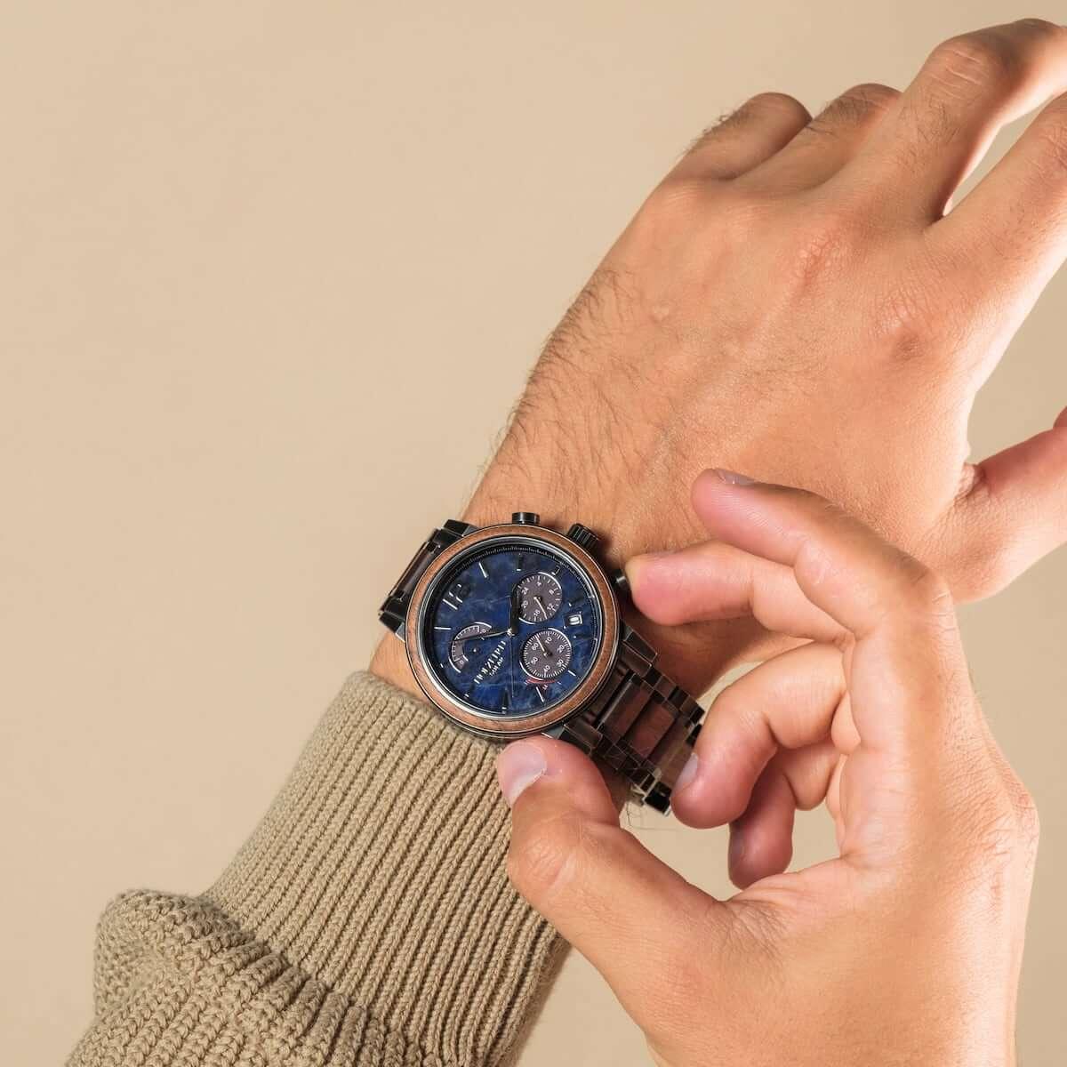 HOLZKERN | Syntonize Irradiance Herren Solar Chronograph