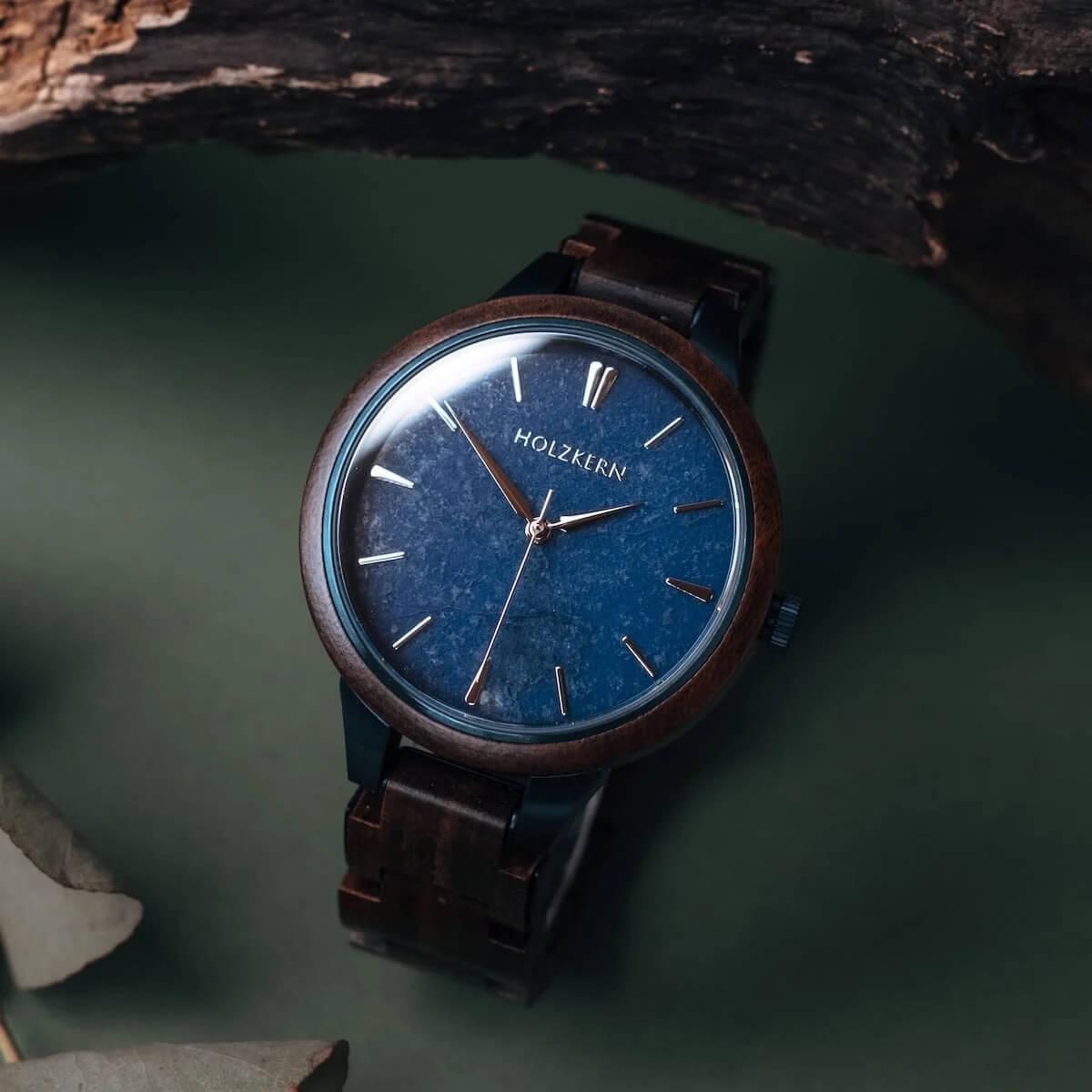 HOLZKERN | Titus Empire Damen Herren Holzarmbanduhr