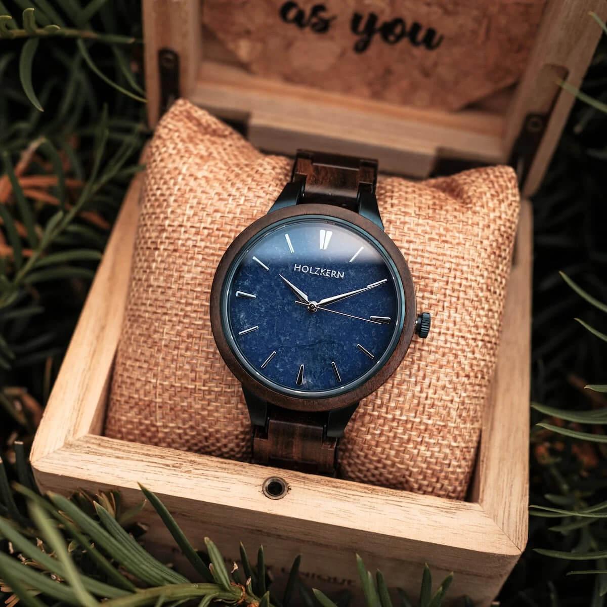 HOLZKERN | Titus Empire Damen Herren Holzarmbanduhr