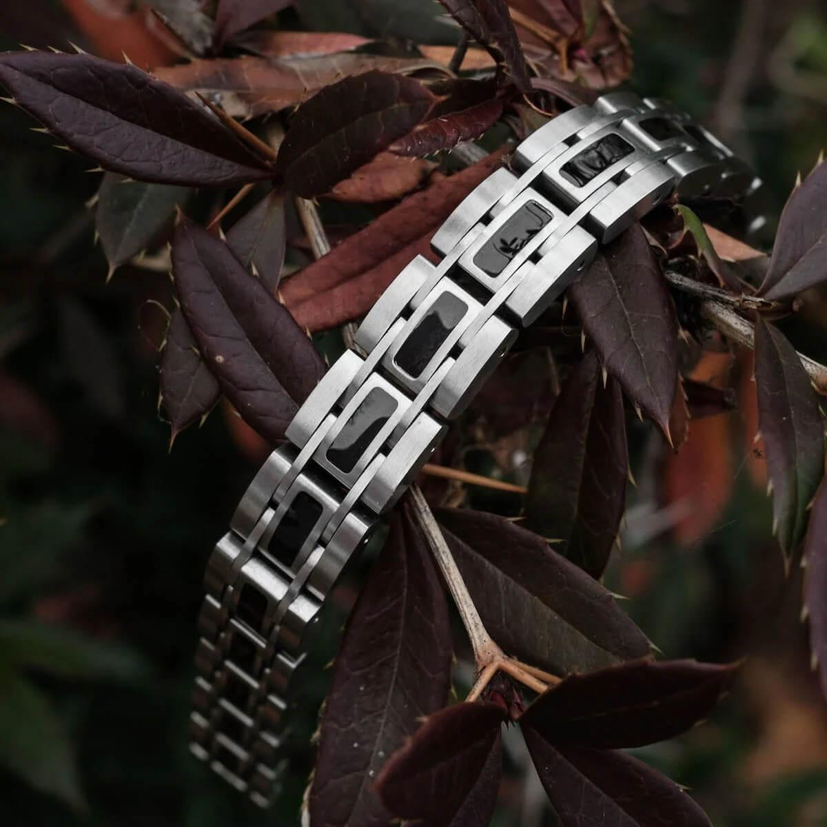 HOLZKERN | Tremolo (Ahornholz / Silber) Armband Bandlett