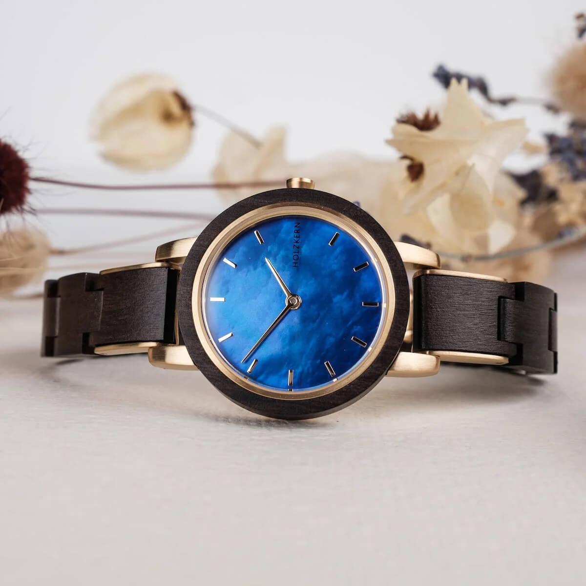 HOLZKERN | Vivienne Damen Holzarmbanduhr
