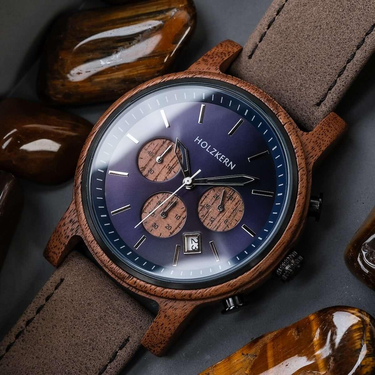 HOLZKERN Waldweiher Waldlauf Herren Chronograph