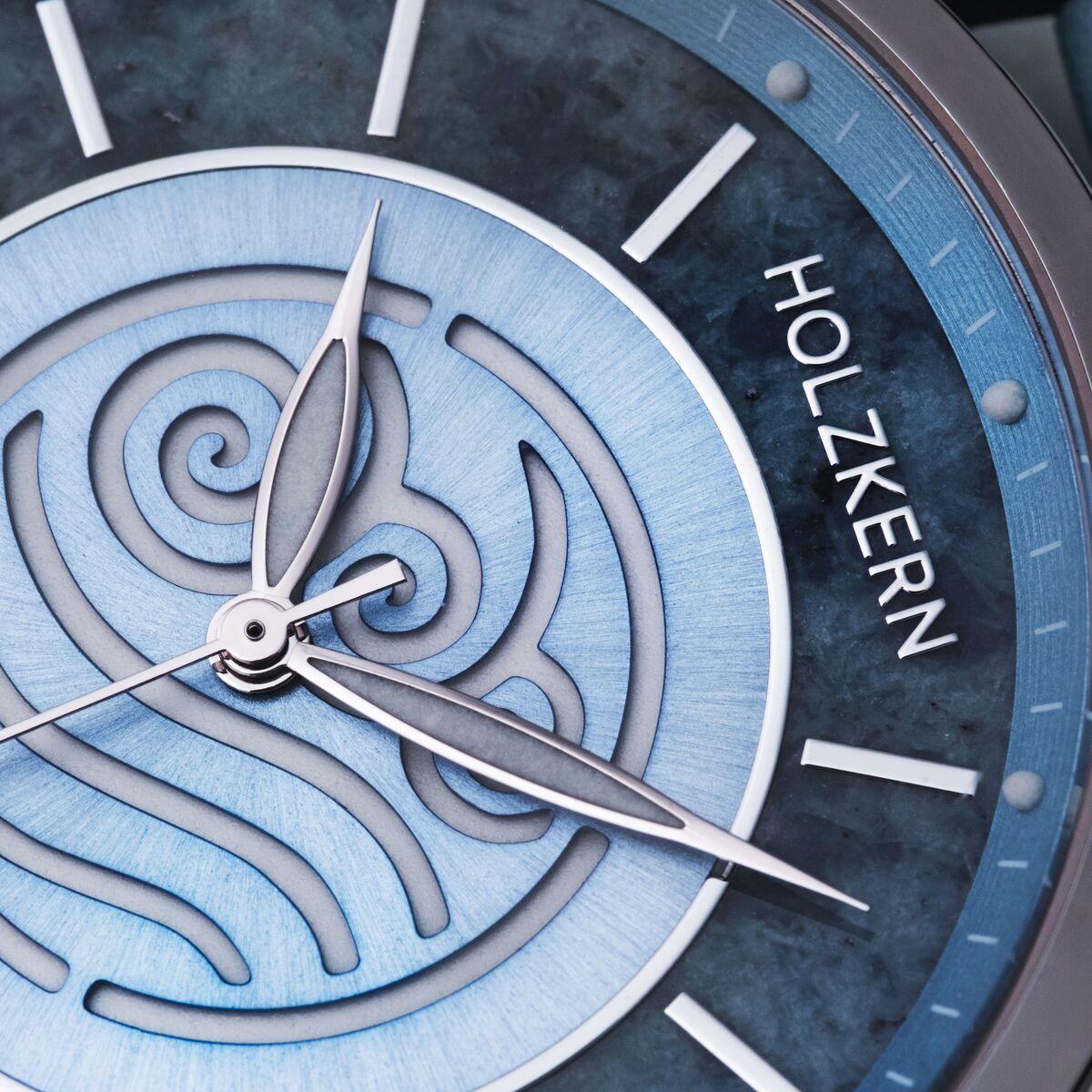 HOLZKERN | Avatar Water Tribe Damen Armbanduhr (Marmor / Blau)