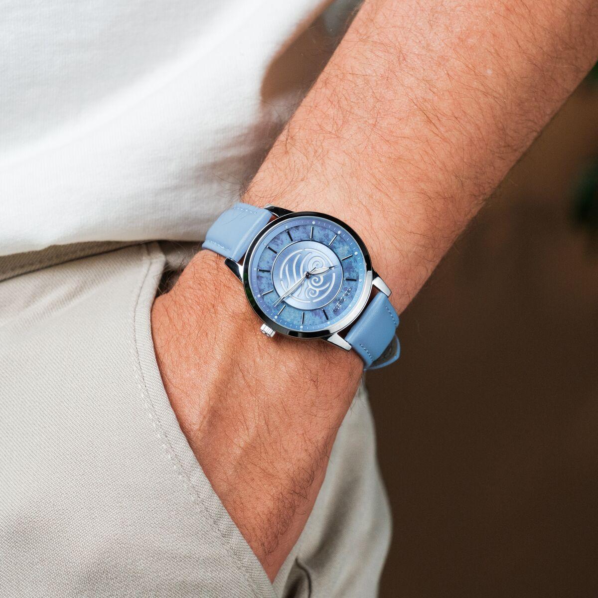 HOLZKERN | Avatar Water Tribe Damen Armbanduhr (Marmor / Blau)