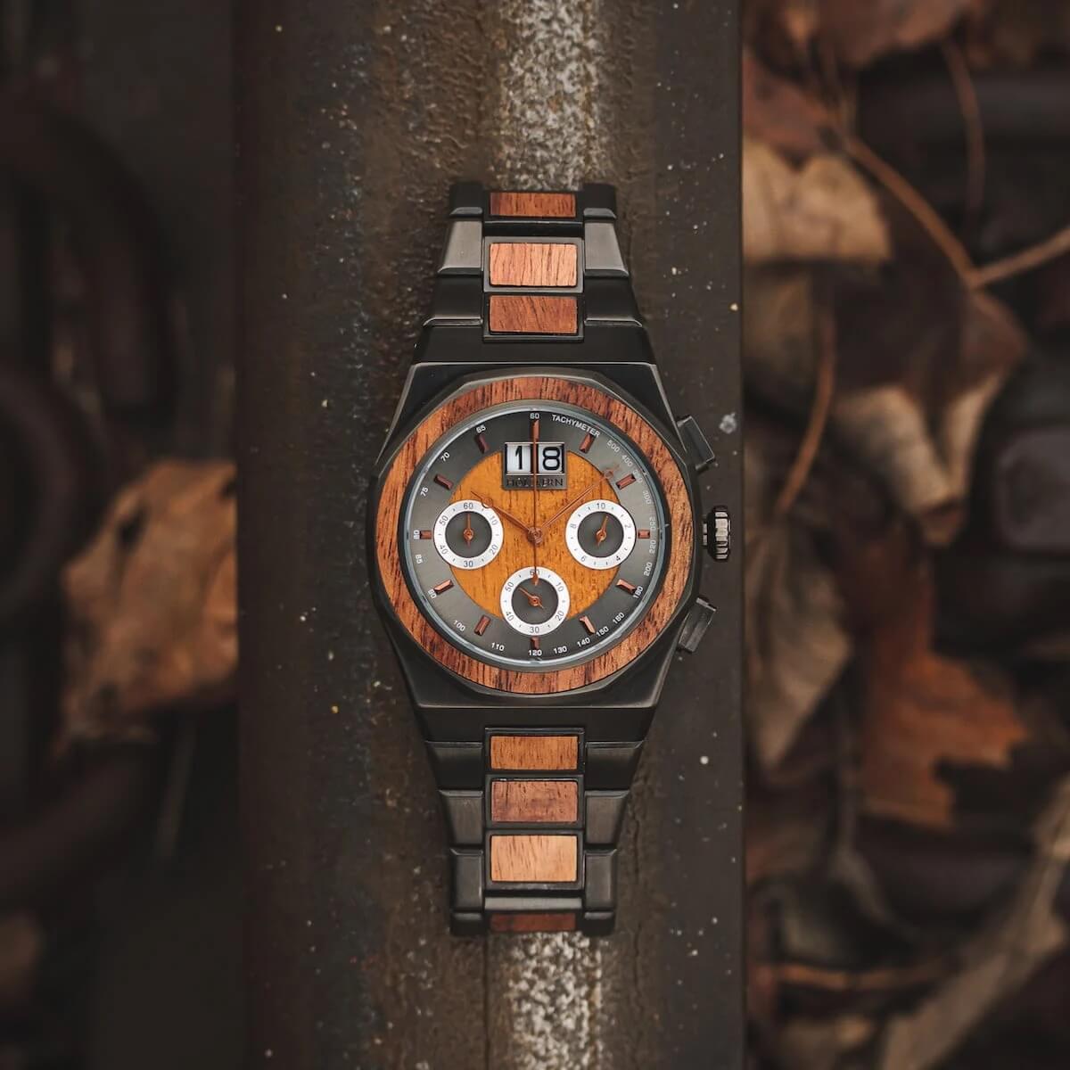 HOLZKERN | Zephyr Railway Herren Chronograph