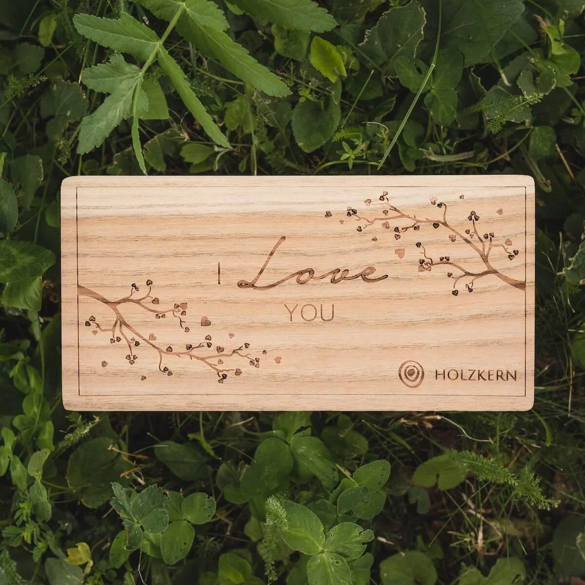 HOLZKERN | Doppelbox Catalpa (I love you)