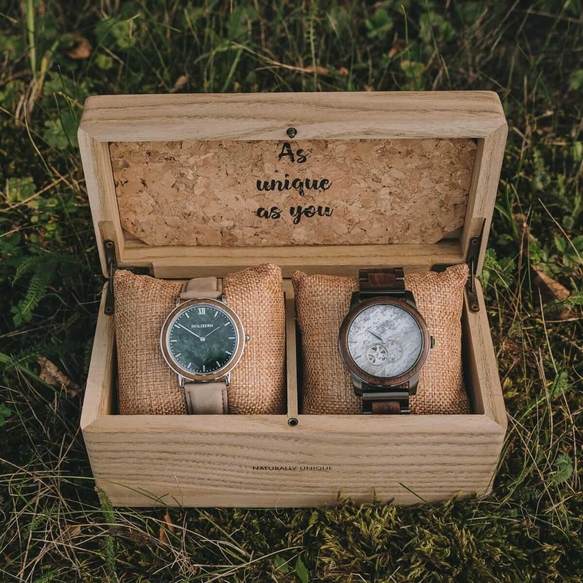 HOLZKERN | Doppelbox Catalpa (Sunrise)