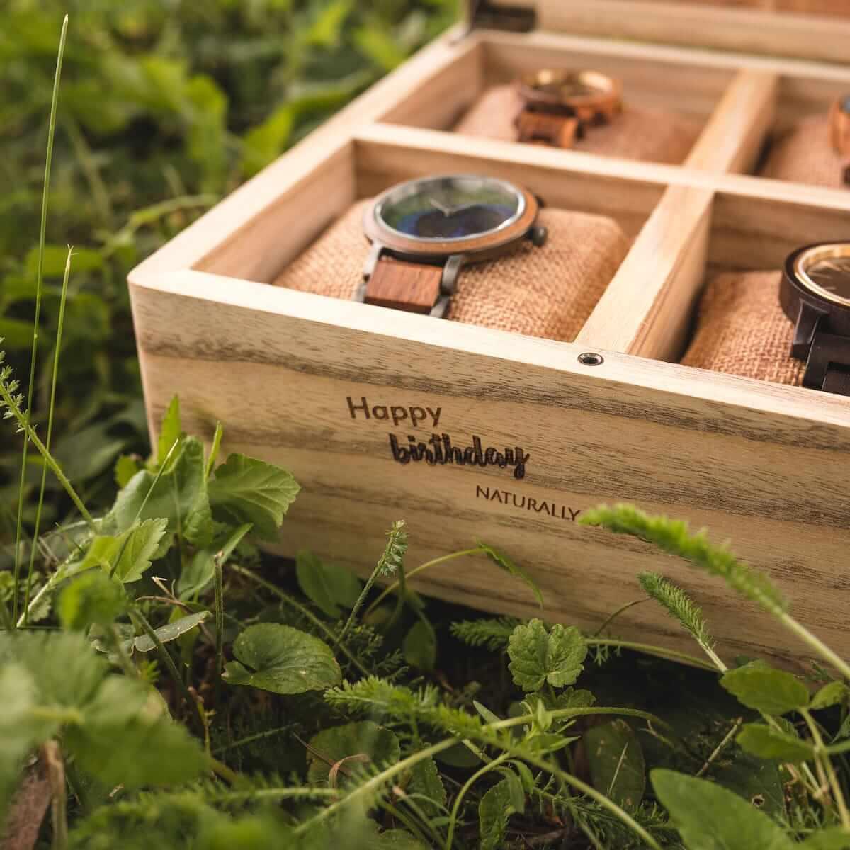 HOLZKERN | Sammlerbox Catalpa Happy Birthday