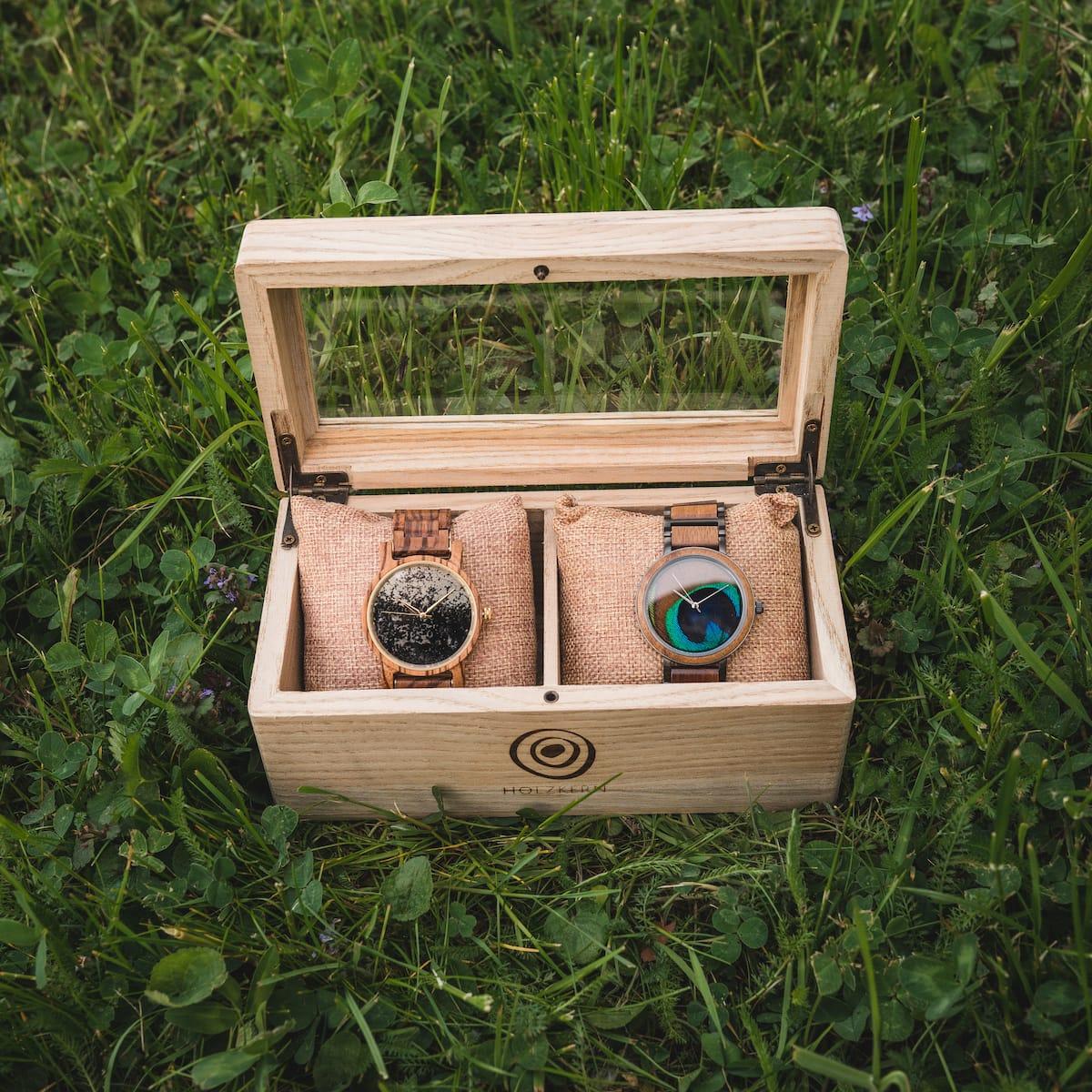 HOLZKERN | Doppelbox View Catalpaholz