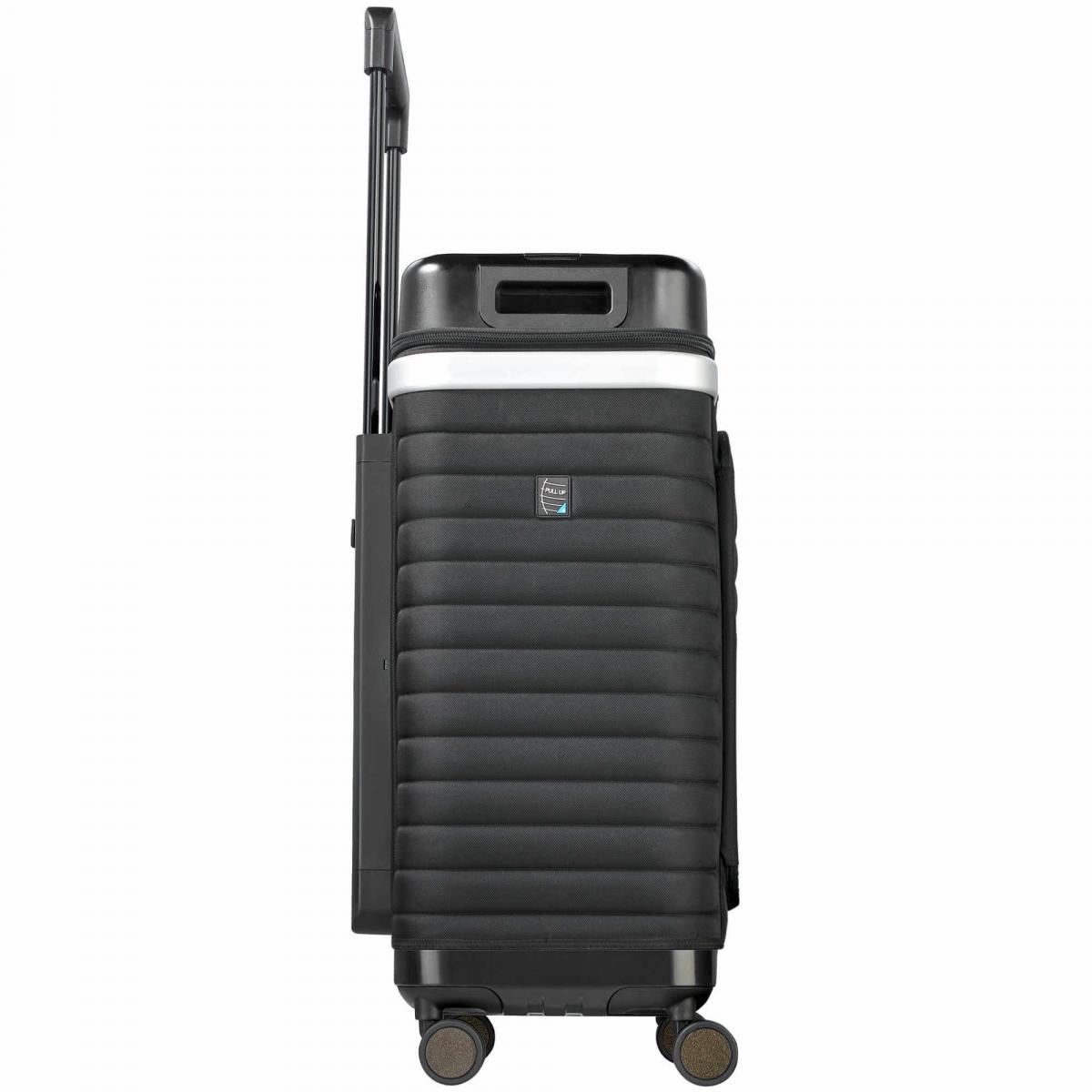 Pull Up | Suitcase Reisekoffer mit patentiertem Regalsystem (urban black)