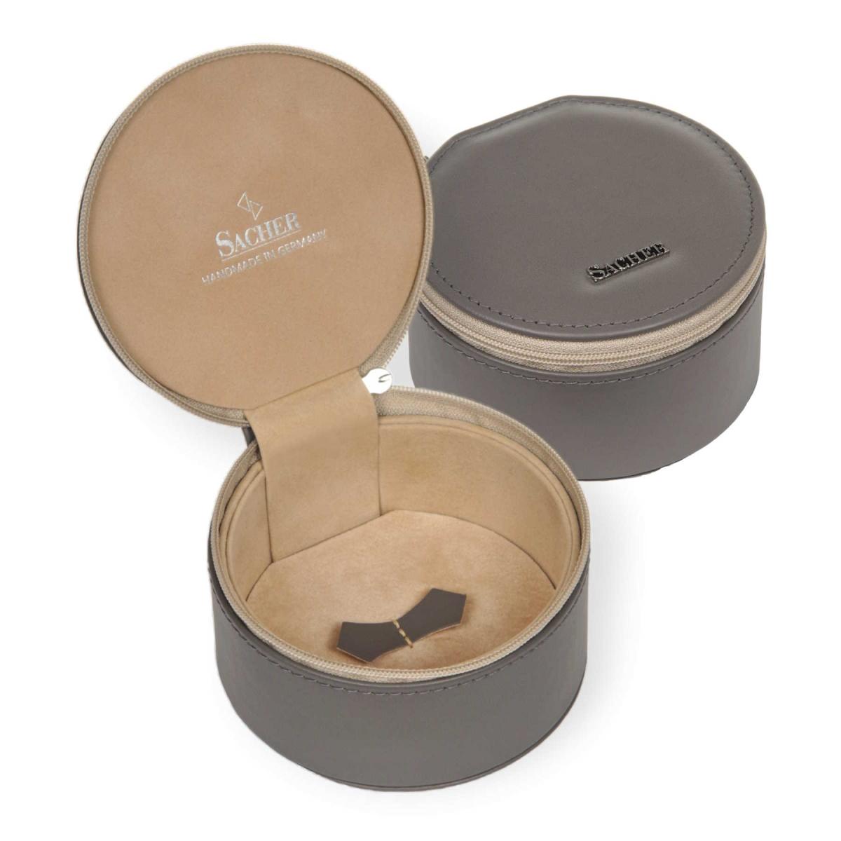 SACHER | Schmuckbox Betsy Fleur Venice Echtleder grau (B6.510.561643)