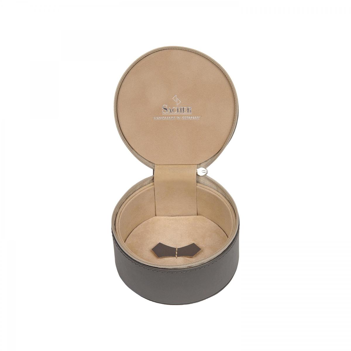 SACHER | Schmuckbox Betsy Fleur Venice Echtleder grau (B6.510.561643)