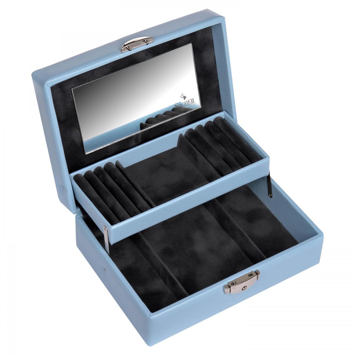 SACHER | Schmuckkasten Britta Coloranti Lederimitat hellblau (13.000.500944)