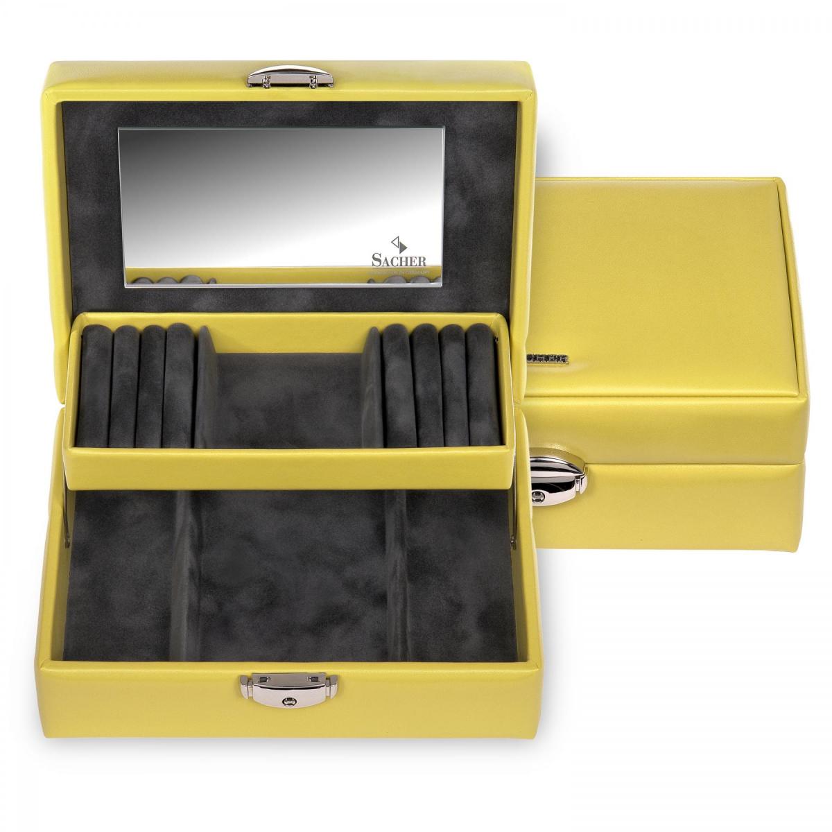 SACHER | Schmuckkasten Britta Coloranti Lederimitat lemon (13.000.504244)