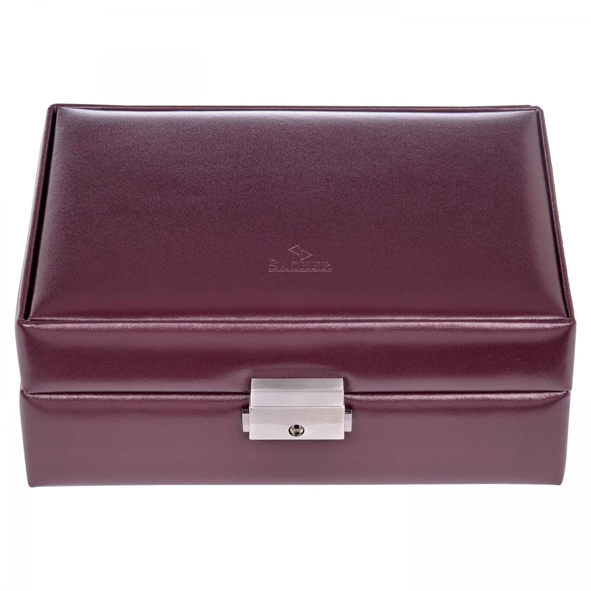 SACHER | Schmuckkasten Britta New Classic Echtleder bordeaux (13.107.010143)