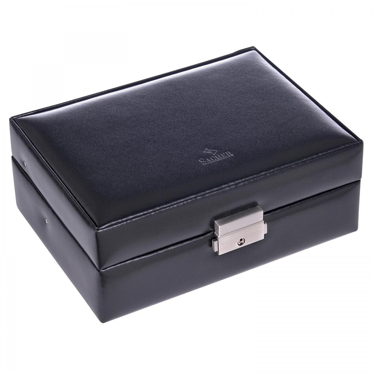 SACHER | Schmuckkasten Britta New Classic Echtleder schwarz (13.107.010443)