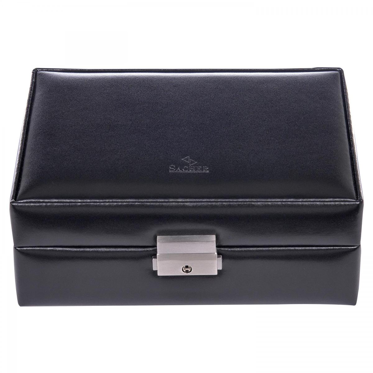 SACHER | Schmuckkasten Britta New Classic Echtleder schwarz (13.107.010443)